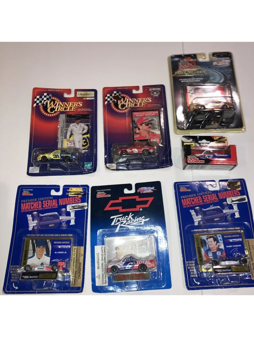 Lot of 7 VINTAGE MIX Racing Champions